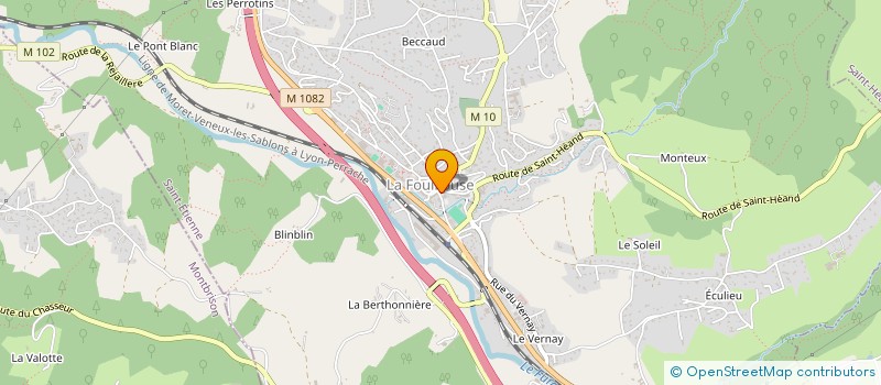 localisation de l'entreprise BOULANGERIE EUGENE  LA FOUILLOUSE