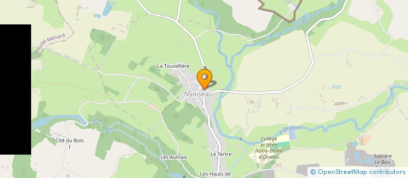 localisation de l'entreprise BOULANGERIE EVEILLARD à SEGRE-EN-ANJOU BLEU