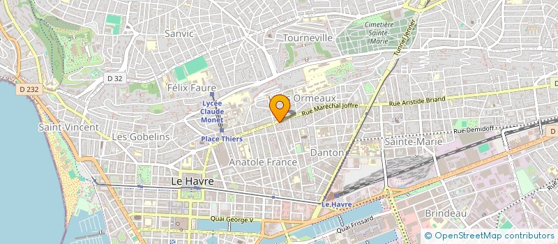 localisation de l'entreprise BOULANGERIE EXTRA + à LE HAVRE