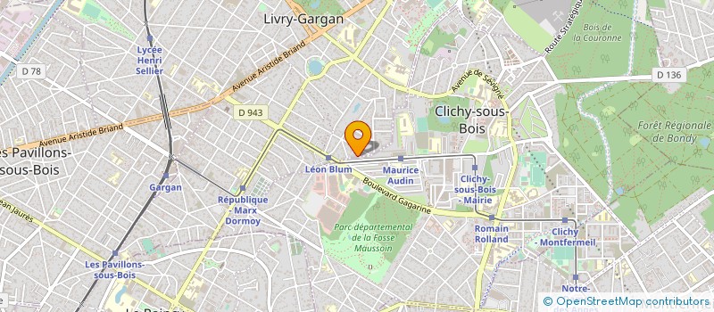 localisation de l'entreprise BOULANGERIE F.K à LIVRY-GARGAN