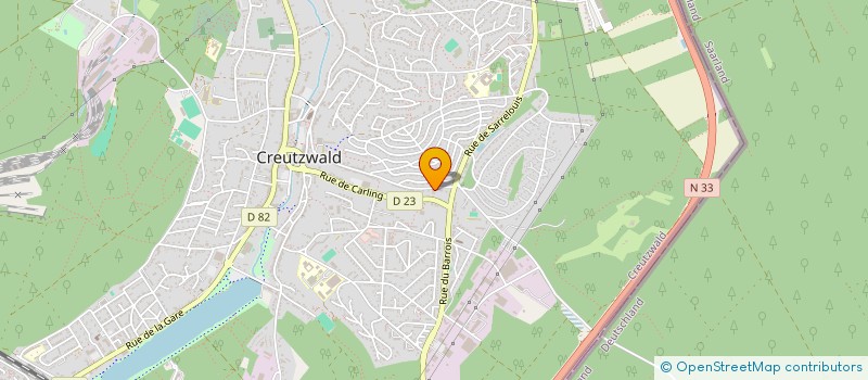 localisation de l'entreprise BOULANGERIE FAURITTE  CREUTZWALD