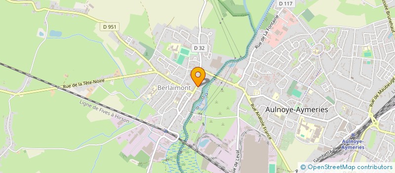 localisation de l'entreprise BOULANGERIE FEDERBE  BERLAIMONT