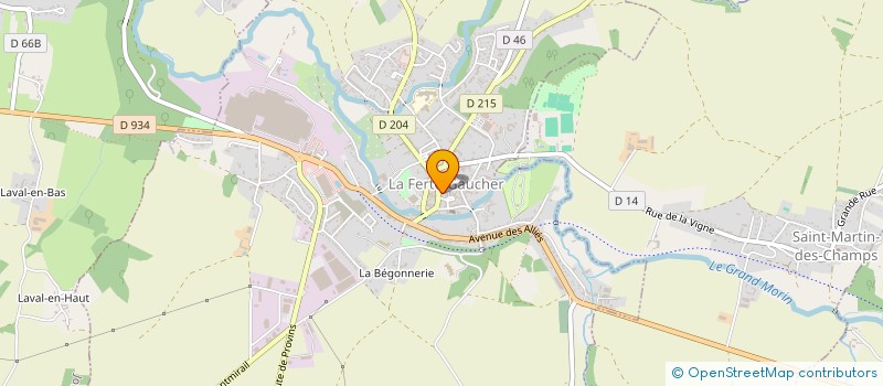 localisation de l'entreprise BOULANGERIE FERTOISE  LA FERTE-GAUCHER