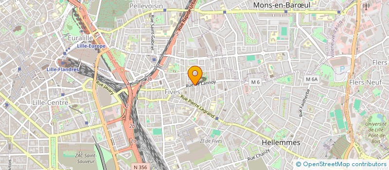 localisation de l'entreprise BOULANGERIE FIVOISE à LILLE