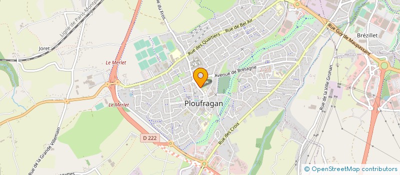 localisation de l'entreprise BOULANGERIE FLEUR DE BLE à PLOUFRAGAN