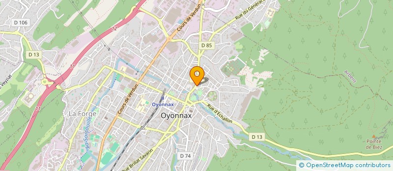localisation de l'entreprise BOULANGERIE FLORIANA à OYONNAX