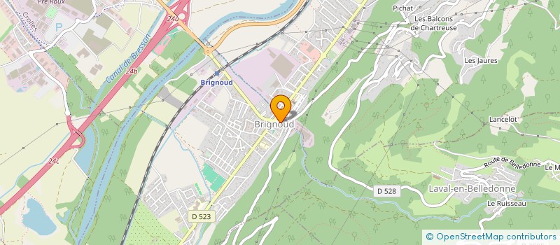 localisation de l'entreprise BOULANGERIE FONTAINE  VILLARD-BONNOT