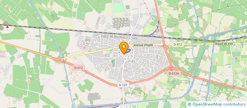 localisation de l'entreprise BOULANGERIE FORNEIRON  VIAS