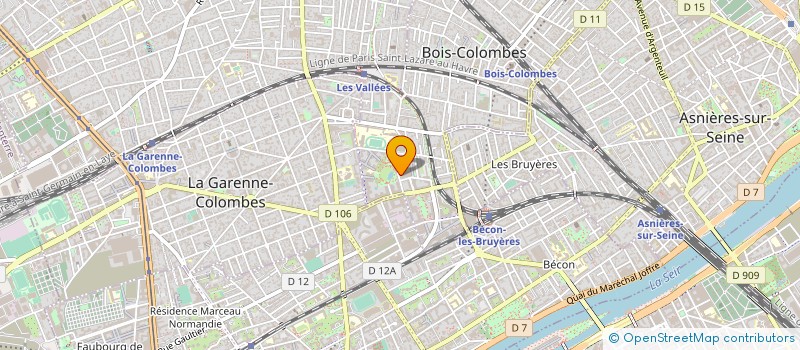 localisation de l'entreprise BOULANGERIE GAHFIF à BOIS-COLOMBES