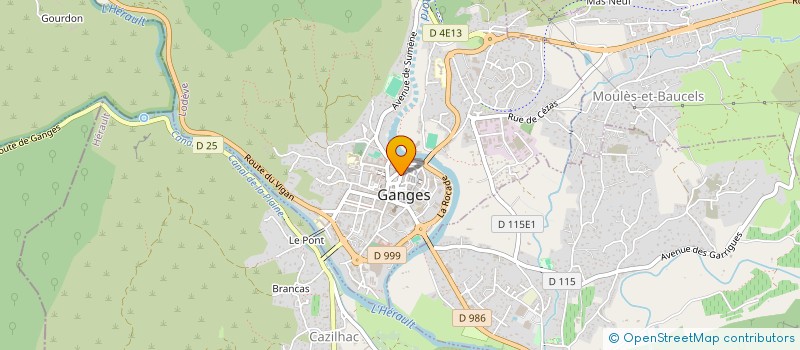 localisation de l'entreprise BOULANGERIE GARONNE  GANGES