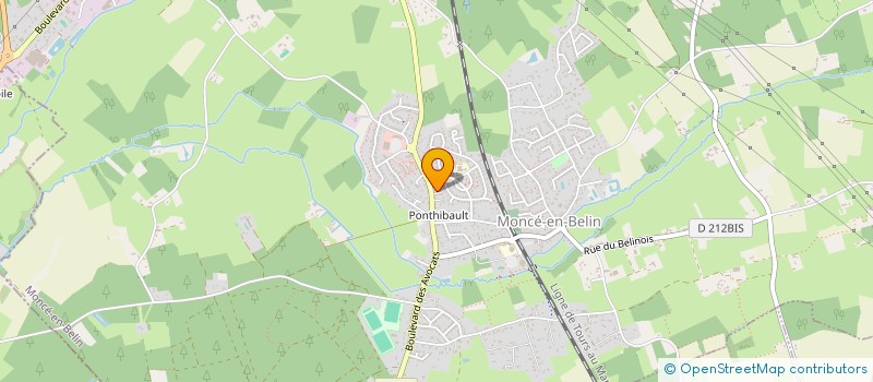 localisation de l'entreprise BOULANGERIE GLINCHE  MONCE-EN-BELIN