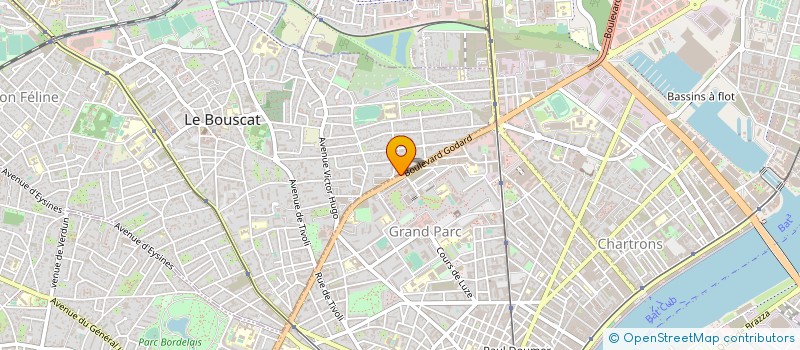 localisation de l'entreprise BOULANGERIE GODARD à LE BOUSCAT