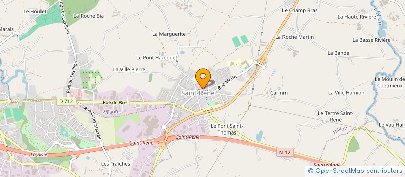 localisation de l'entreprise BOULANGERIE GOINGUENET  HILLION