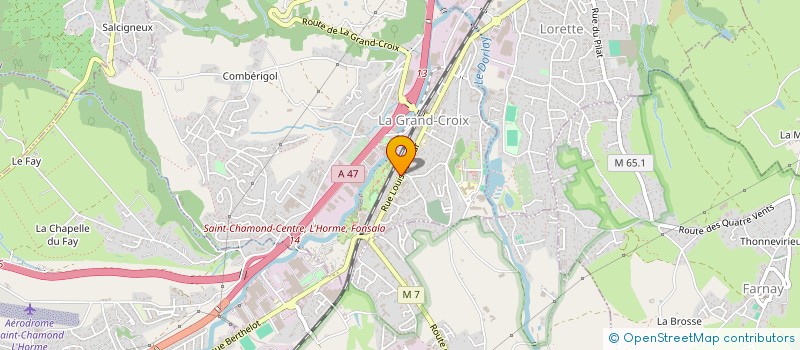 localisation de l'entreprise BOULANGERIE GRAND CROIX  LA GRAND-CROIX