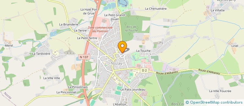 localisation de l'entreprise BOULANGERIE GRELIER  ABBARETZ