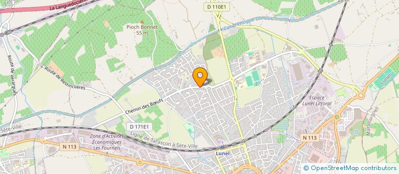 localisation de l'entreprise BOULANGERIE GRETH à LUNEL