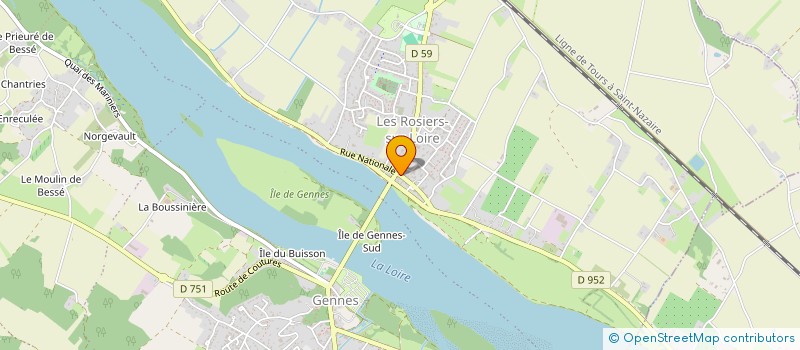 localisation de l'entreprise BOULANGERIE GUEMARD  GENNES-VAL-DE-LOIRE