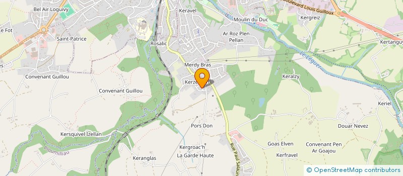 localisation de l'entreprise BOULANGERIE GUILLARD à PLOUBEZRE