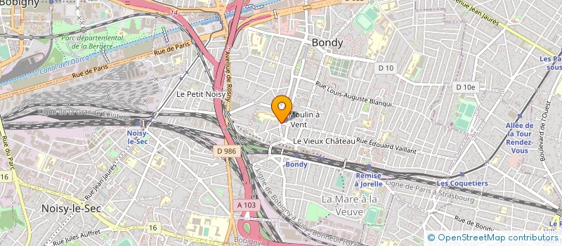 localisation de l'entreprise BOULANGERIE HADDAD à BONDY
