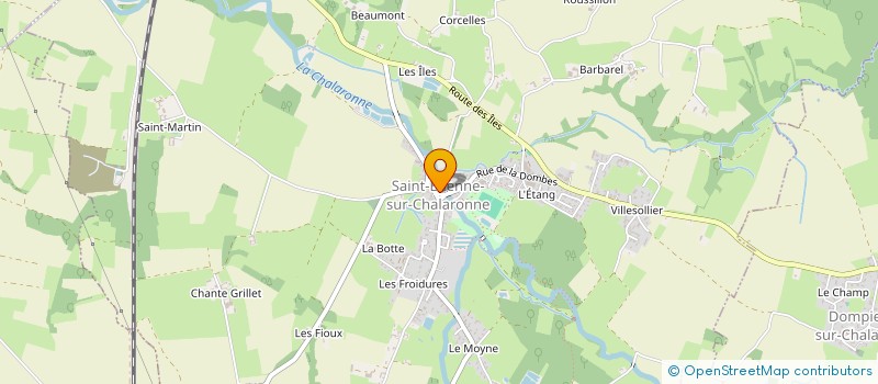 localisation de l'entreprise BOULANGERIE HARMAND  SAINT-ETIENNE-SUR-CHALARONNE