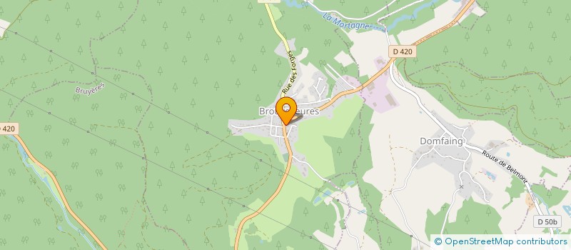 localisation de l'entreprise BOULANGERIE HATTON - LA TENTATION  BROUVELIEURES