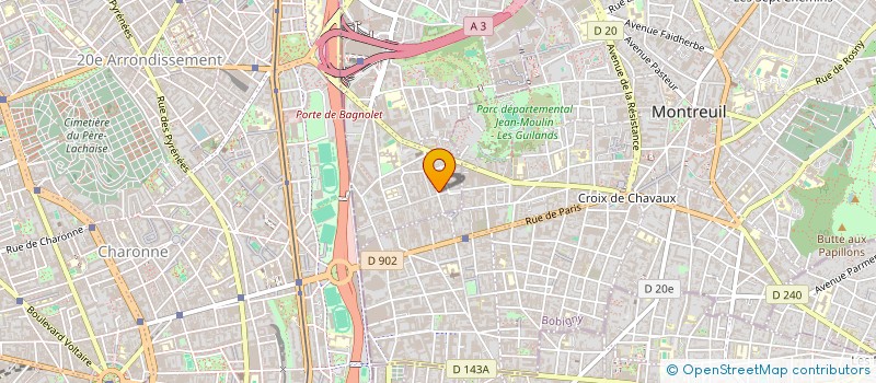 localisation de l'entreprise BOULANGERIE HAY à BAGNOLET