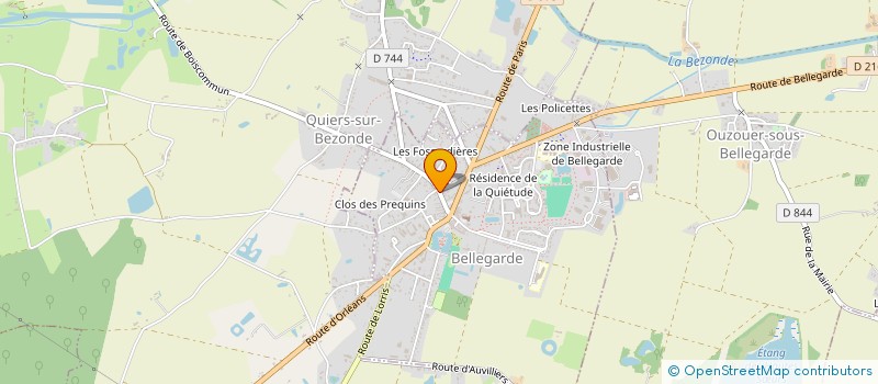 localisation de l'entreprise BOULANGERIE HERNANZ SELLIER à BELLEGARDE