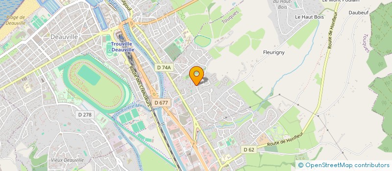 localisation de l'entreprise BOULANGERIE HEROUVILLE  TOUQUES