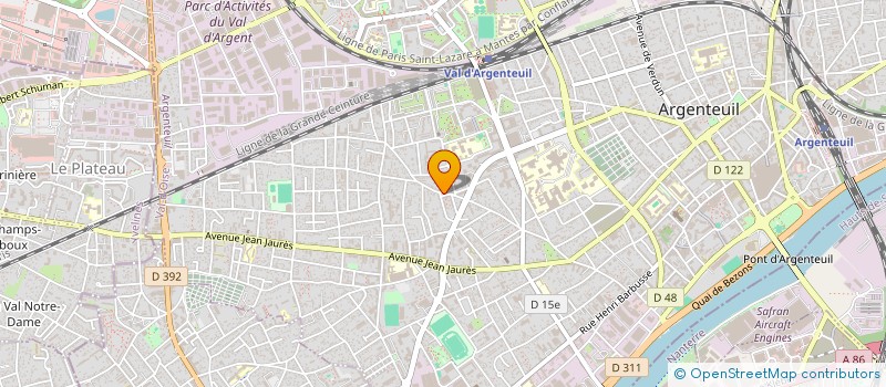 localisation de l'entreprise BOULANGERIE HIRSCH  ARGENTEUIL