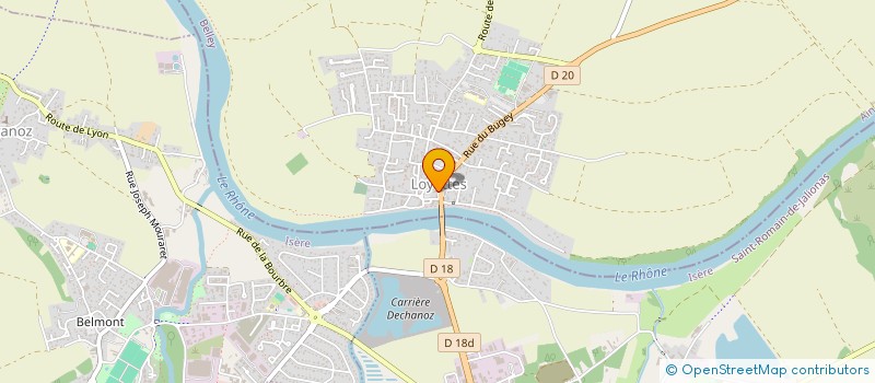 localisation de l'entreprise BOULANGERIE JACQUES EYMARD  LOYETTES