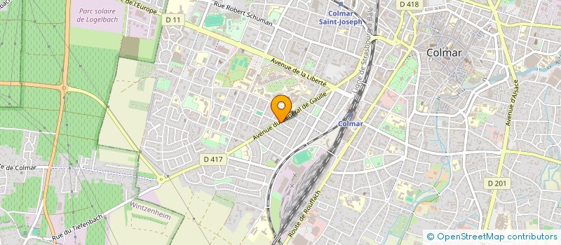 localisation de l'entreprise BOULANGERIE JAMM  COLMAR