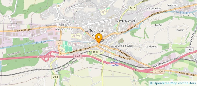 localisation de l'entreprise BOULANGERIE JAS  LA TOUR-DU-PIN