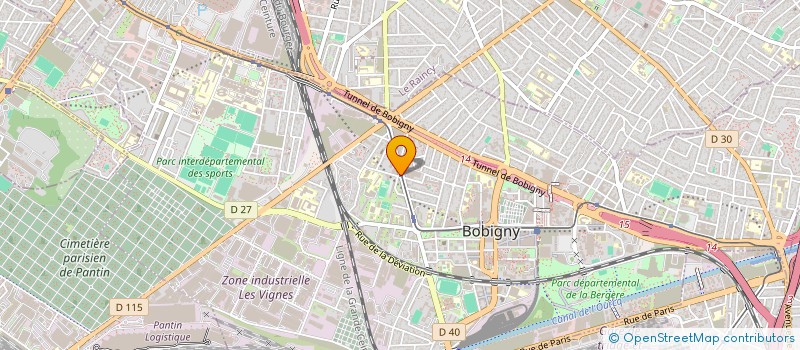 localisation de l'entreprise BOULANGERIE JAURES  BOBIGNY