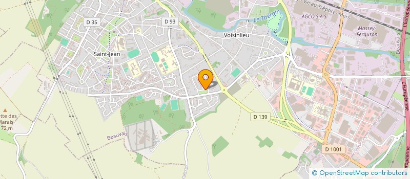 localisation de l'entreprise BOULANGERIE JEAN ROSTAND  BEAUVAIS