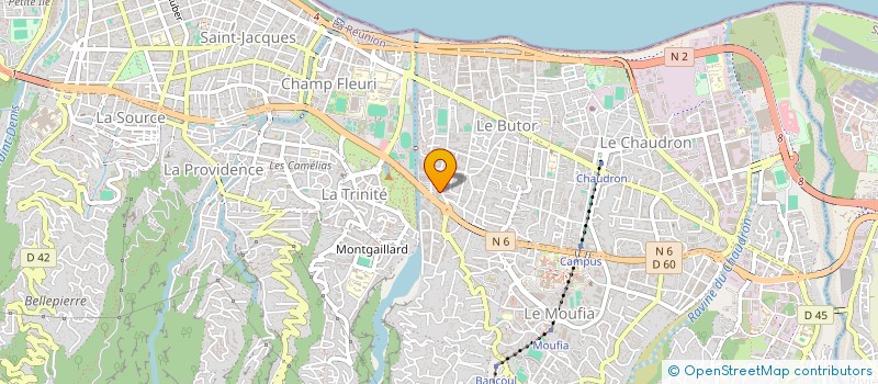 localisation de l'entreprise BOULANGERIE JEEWA à SAINT-DENIS