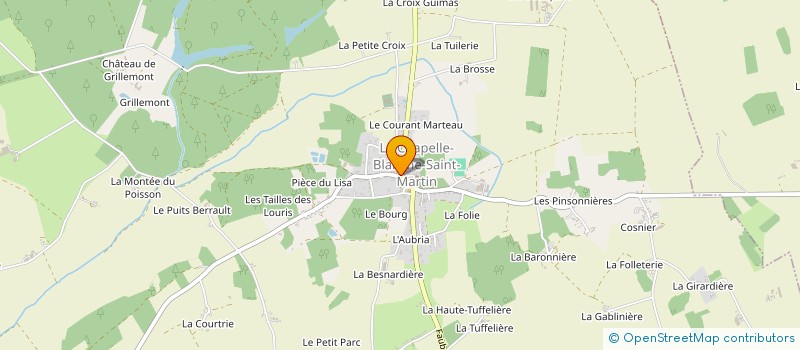 localisation de l'entreprise BOULANGERIE JFT  LA CHAPELLE-BLANCHE-SAINT-MARTIN