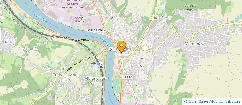 localisation de l'entreprise BOULANGERIE JULO  NEUVILLE-SUR-SAONE