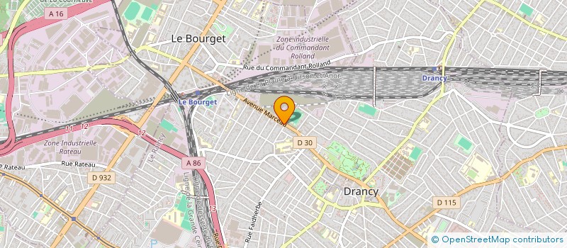 localisation de l'entreprise BOULANGERIE K.H à DRANCY