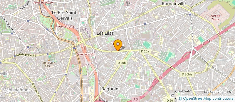 localisation de l'entreprise BOULANGERIE KENZA à BAGNOLET