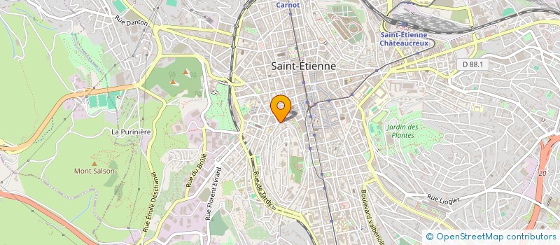 localisation de l'entreprise BOULANGERIE KHATROUCH  SAINT-ETIENNE