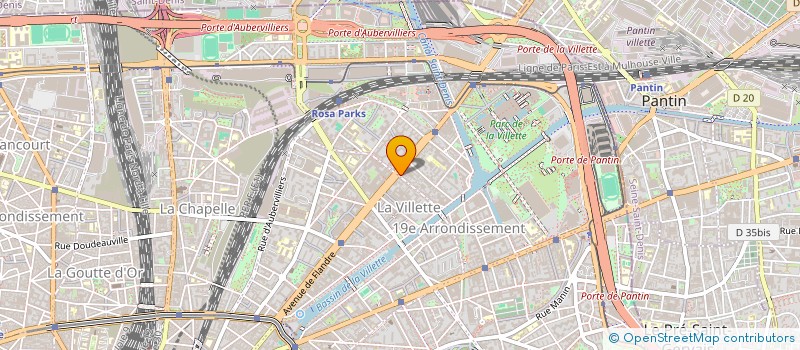 localisation de l'entreprise BOULANGERIE L'ARTISTE FLANDRE  PARIS