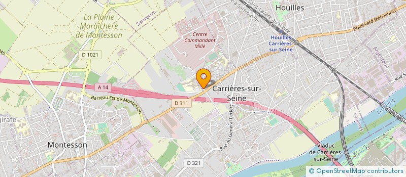 localisation de l'entreprise BOULANGERIE L'EPI D'OR DE CARRIERES à CARRIERES-SUR-SEINE