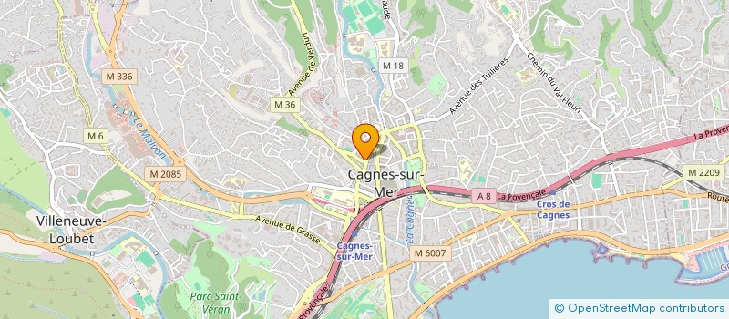 localisation de l'entreprise BOULANGERIE L'IDEALE à CAGNES-SUR-MER