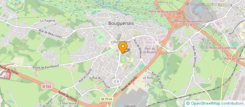 localisation de l'entreprise BOULANGERIE LA CROIX JEANETTE  BOUGUENAIS