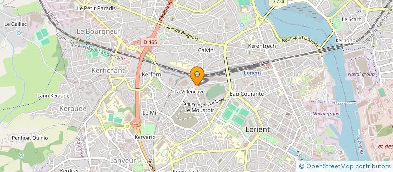localisation de l'entreprise BOULANGERIE LA DECOUVERTE à LORIENT