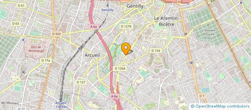localisation de l'entreprise BOULANGERIE LA DELICIEUSE DU 162 à GENTILLY