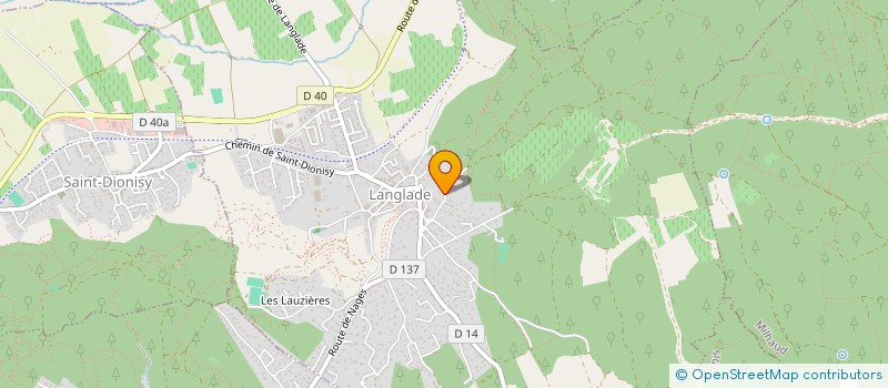 localisation de l'entreprise BOULANGERIE LA GARDONNENQUE  LANGLADE