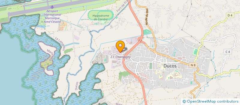 localisation de l'entreprise BOULANGERIE LA GUERANDE DUCOS  DUCOS