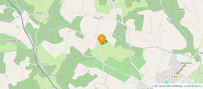 localisation de l'entreprise BOULANGERIE LA GUIRANDE  LAGORCE