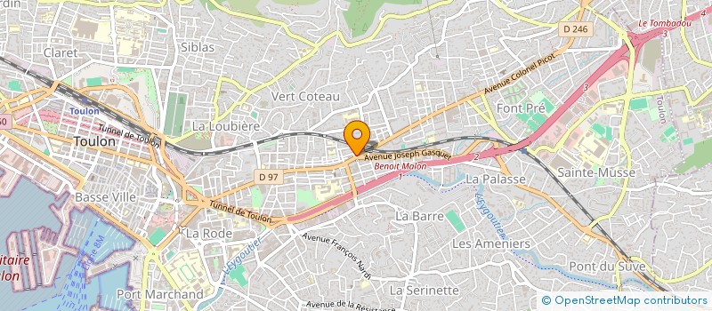 localisation de l'entreprise BOULANGERIE LA KEFOISE à TOULON